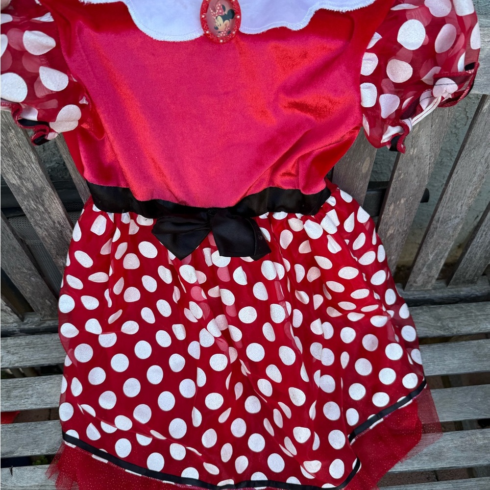 Disney Minnie Mouse Halloween costume kids size 7/8 red dress